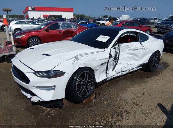 1FA6P8CF4L5173103 2020 FORD MUSTANG White Առջևի ձախ երեք քառորդ տեսարան