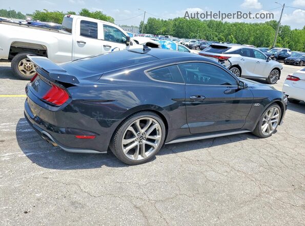 1FA6P8CF4M5110777 2021 FORD MUSTANG Black Tył prawy