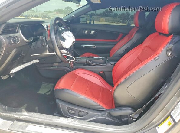 1FA6P8CF4N5121411 2022 FORD MUSTANG Gray წინა სალონის ხედი