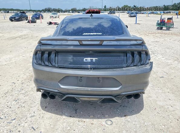 1FA6P8CF4N5121411 2022 FORD MUSTANG Gray უკანა ხედი
