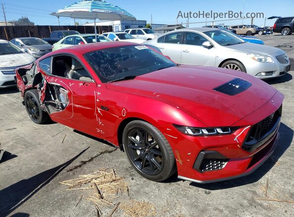 1FA6P8CF4R5407149 2024 FORD MUSTANG Red წინა მარჯვენა