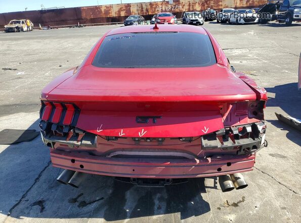 1FA6P8CF4R5407149 2024 FORD MUSTANG Red უკანა ხედი