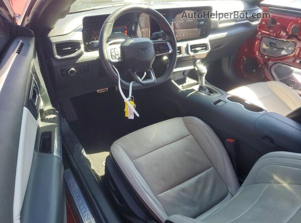 1FA6P8CF4R5407149 2024 FORD MUSTANG Red წინა პანელის ხედი