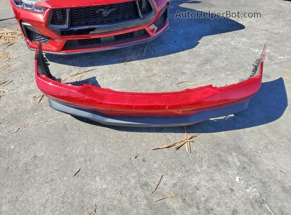 1FA6P8CF4R5407149 2024 FORD MUSTANG Red ძრავის განყოფილების ხედი
