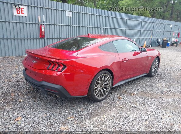 1FA6P8CF4R5407281 2024 FORD MUSTANG Красный Задняя правая четверть