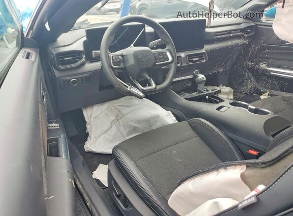 1FA6P8CF4T5400712 2026 FORD MUSTANG Blue Dashboard view