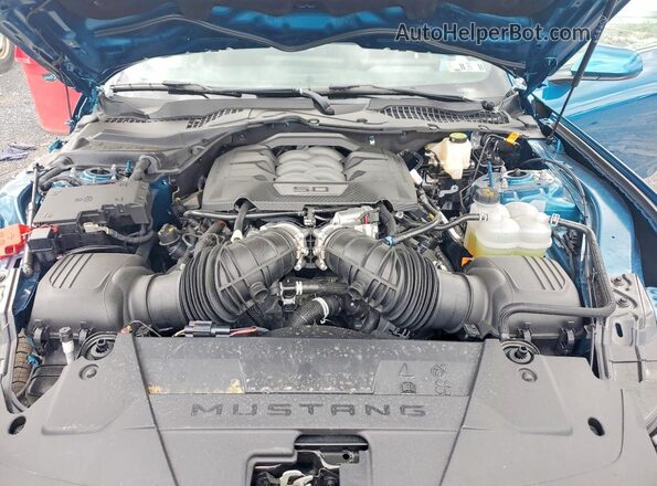 1FA6P8CF4T5400712 2026 FORD MUSTANG Blue Rear interior view
