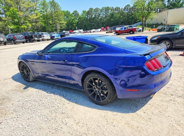 1FA6P8CF5G5334113 2016 FORD MUSTANG Blue Rear left