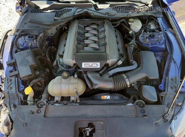 1FA6P8CF5G5334113 2016 FORD MUSTANG Blue Rear interior view