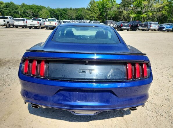 1FA6P8CF5G5334113 2016 FORD MUSTANG Blue Rear view