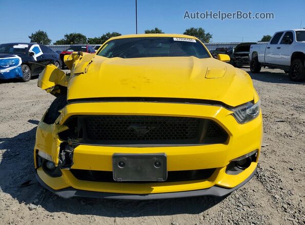 1FA6P8CF5G5334242 2016 FORD MUSTANG Yellow წინა ხედი