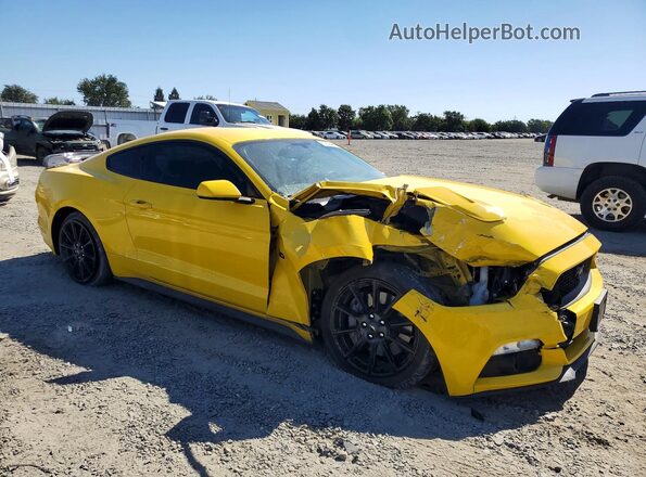 1FA6P8CF5G5334242 2016 FORD MUSTANG Yellow წინა მარჯვენა