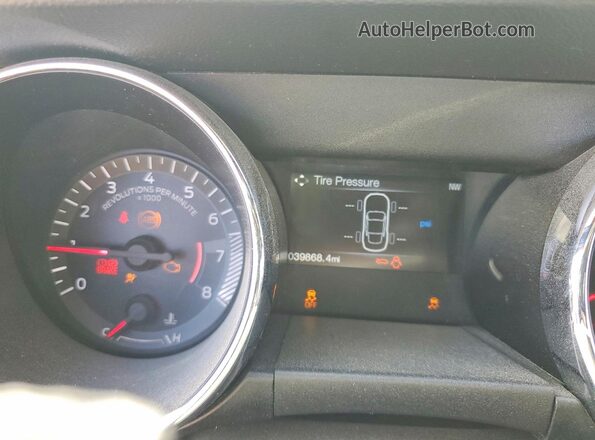 1FA6P8CF5G5334242 2016 FORD MUSTANG Yellow ხელსაწყოთა პანელის ხედი
