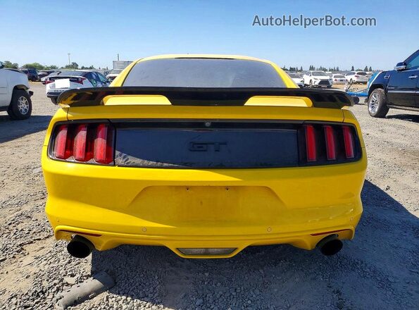 1FA6P8CF5G5334242 2016 FORD MUSTANG Yellow უკანა ხედი