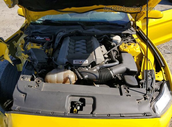 1FA6P8CF5G5334242 2016 FORD MUSTANG Yellow უკანა სალონის ხედი