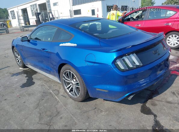 1FA6P8CF5H5240590 2017 FORD MUSTANG Синий Задняя левая четверть