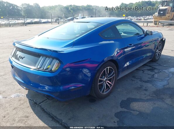 1FA6P8CF5H5240590 2017 FORD MUSTANG Синий Задняя правая четверть