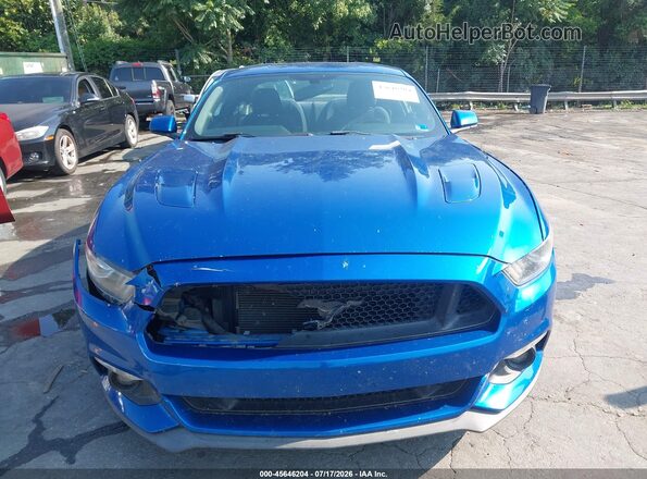 1FA6P8CF5H5240590 2017 FORD MUSTANG Синий Вид спереди