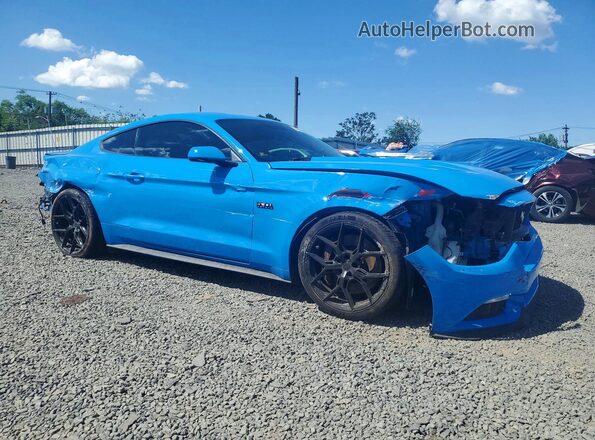 1FA6P8CF5H5289031 2017 FORD MUSTANG Blue Առջևի աջ