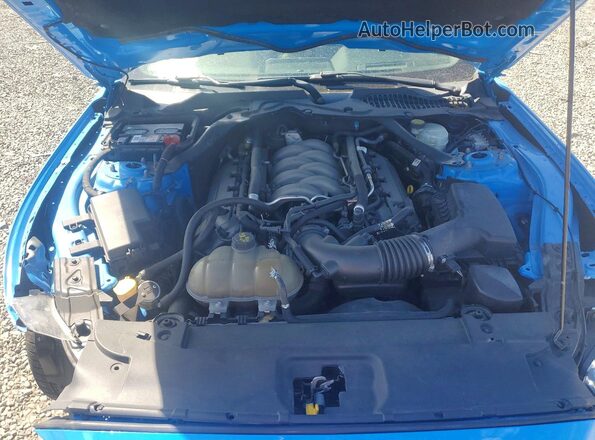 1FA6P8CF5H5289031 2017 FORD MUSTANG Blue Սալոնի հետևի տեսք