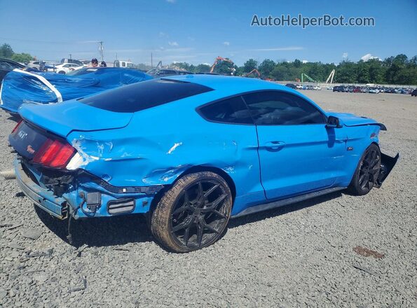 1FA6P8CF5H5289031 2017 FORD MUSTANG Blue Հետևի աջ