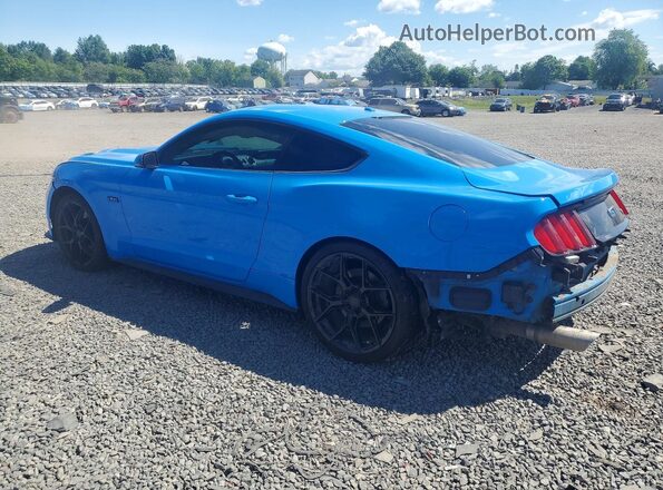 1FA6P8CF5H5289031 2017 FORD MUSTANG Blue Հետևի ձախ