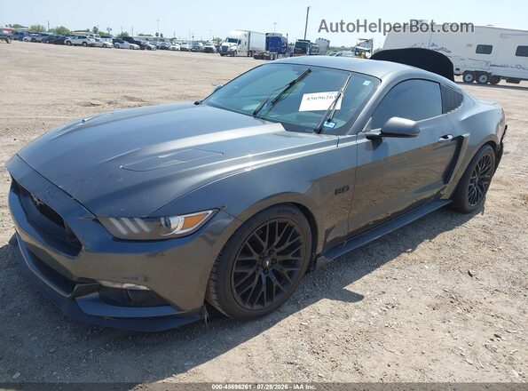 1FA6P8CF5H5329480 2017 FORD MUSTANG Серый Передняя левая четверть
