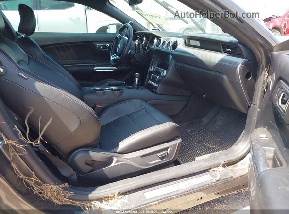 1FA6P8CF5H5329480 2017 FORD MUSTANG Серый Вид салона спереди