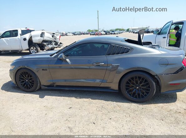 1FA6P8CF5H5329480 2017 FORD MUSTANG Серый Вид задней части салона