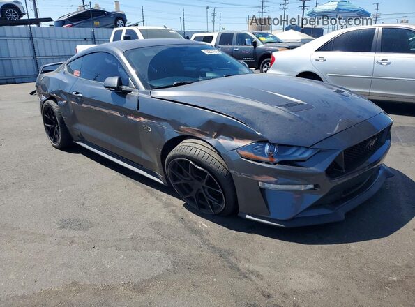 1FA6P8CF5J5109164 2018 FORD MUSTANG Gray Առջևի աջ