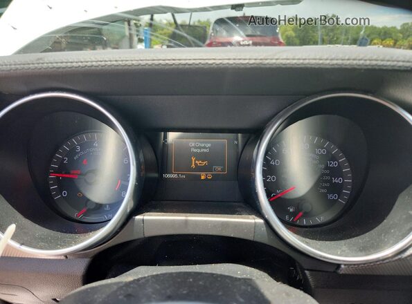 1FA6P8CF5J5170255 2018 FORD MUSTANG White Vista del cuadro de instrumentos