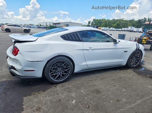 1FA6P8CF5J5170255 2018 FORD MUSTANG White Trasero derecho