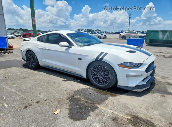 1FA6P8CF5J5170255 2018 FORD MUSTANG White Delantero derecho