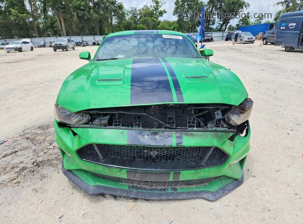 1FA6P8CF5K5167308 2019 FORD MUSTANG Green Front view