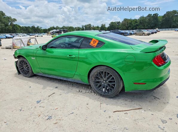 1FA6P8CF5K5167308 2019 FORD MUSTANG Green Rear left