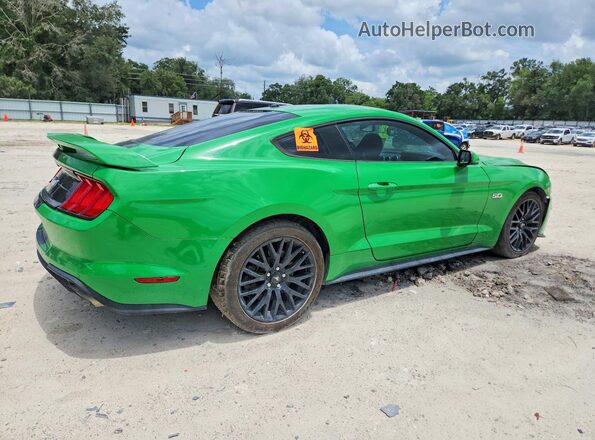 1FA6P8CF5K5167308 2019 FORD MUSTANG Green Rear right