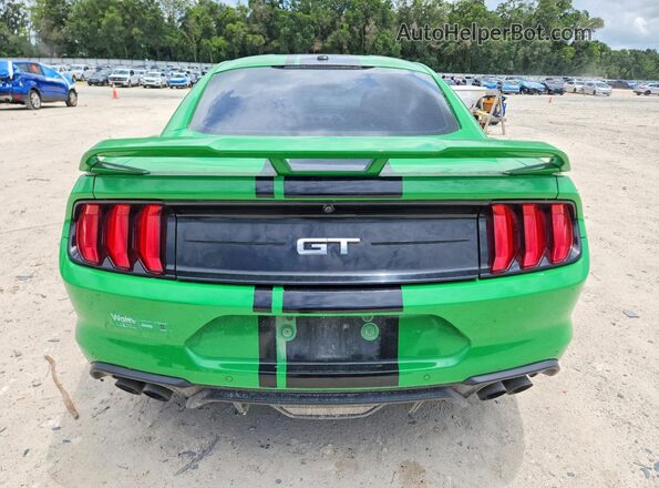 1FA6P8CF5K5167308 2019 FORD MUSTANG Green Rear view