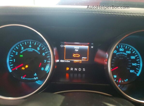 1FA6P8CF5K5180544 2019 FORD MUSTANG Red Instrument cluster view