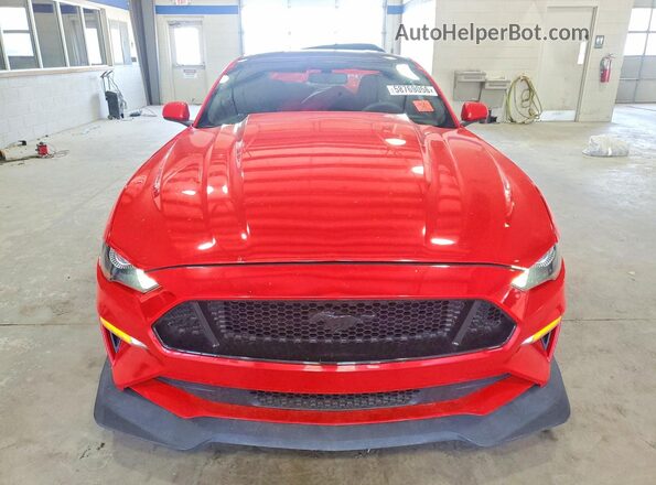 1FA6P8CF5K5180544 2019 FORD MUSTANG Red Front view
