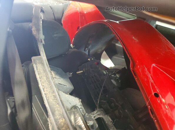 1FA6P8CF5K5180544 2019 FORD MUSTANG Red Rear seats view