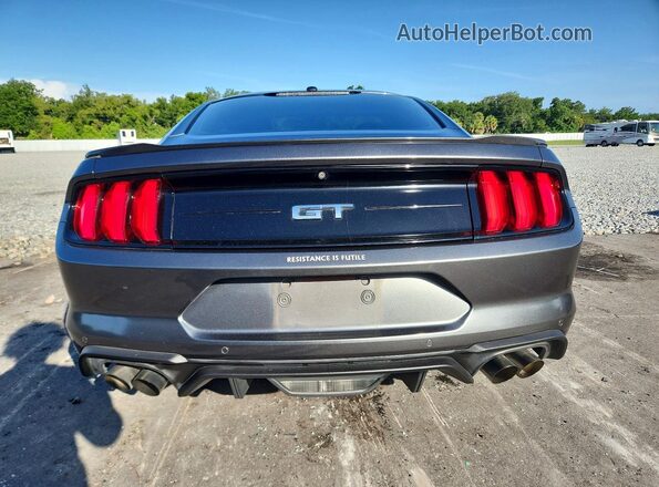1FA6P8CF5L5103531 2020 FORD MUSTANG Gray Vista trasera