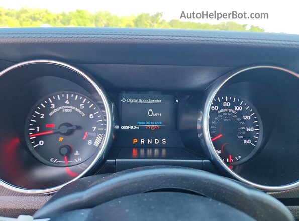 1FA6P8CF5L5103531 2020 FORD MUSTANG Gray Vista del cuadro de instrumentos
