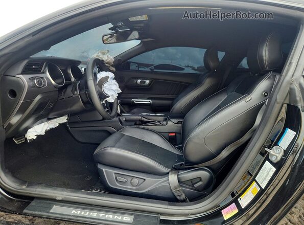 1FA6P8CF5L5105697 2020 FORD MUSTANG Black Սալոնի դիմացի տեսք