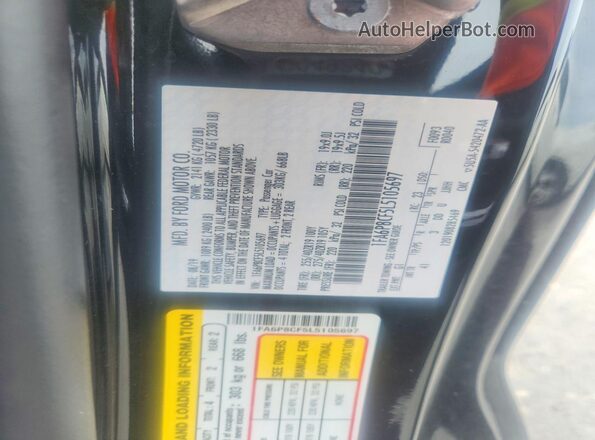 1FA6P8CF5L5105697 2020 FORD MUSTANG Black Շարժիչի բաժամունքի տեսք