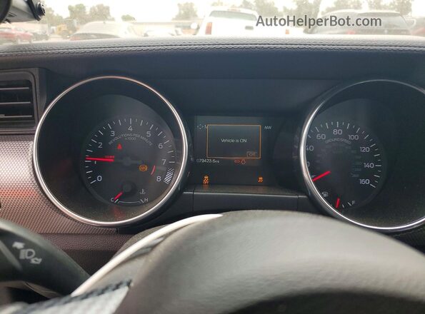 1FA6P8CF5L5176799 2020 FORD MUSTANG Gray Instrument cluster view