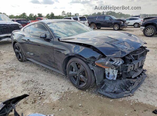 1FA6P8CF5M5135302 2021 FORD MUSTANG Black Przód prawy