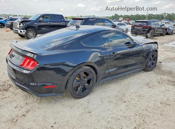 1FA6P8CF5M5135302 2021 FORD MUSTANG Black Tył prawy