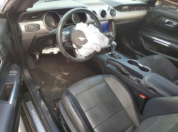 1FA6P8CF5M5135302 2021 FORD MUSTANG Black Widok deski rozdzielczej