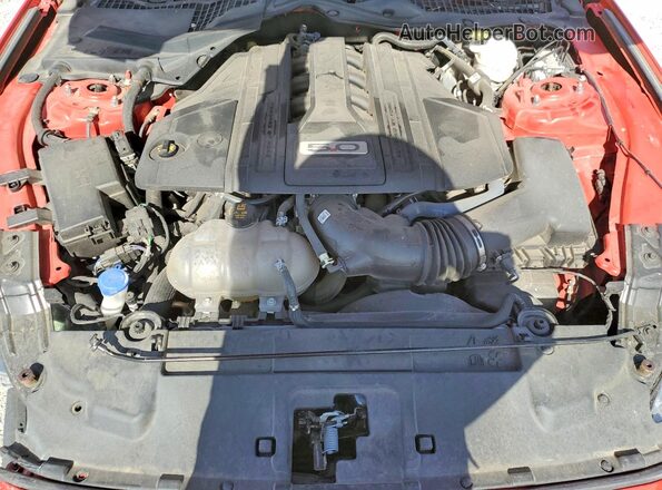 1FA6P8CF5N5115102 2022 FORD MUSTANG Red უკანა სალონის ხედი
