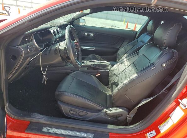 1FA6P8CF5N5115102 2022 FORD MUSTANG Red წინა სალონის ხედი